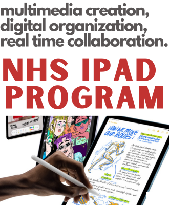  iPad program headline with picture of ipad
